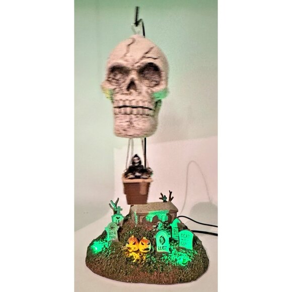 Lemax Spooky Town Grim Reaper's Landing Halloween Village Lights Tested & Works - Picture 2 of 11